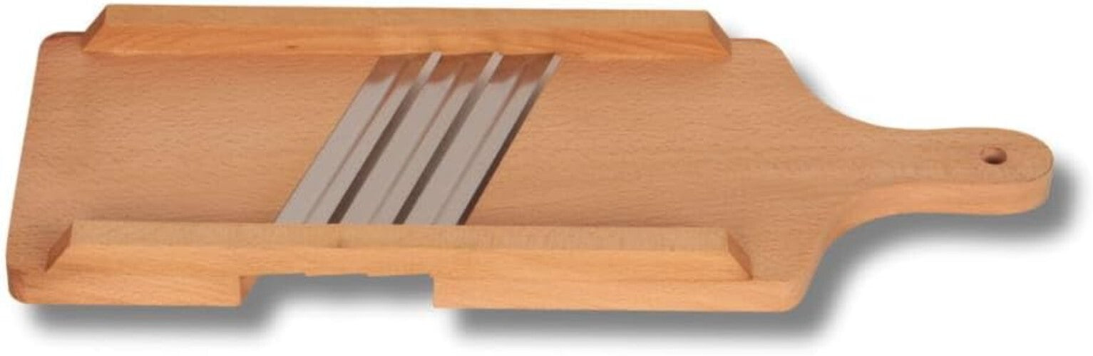 Fast Vegetable Cutting with Three Blades: Wooden Slicer for Healthier Meals