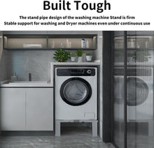Load image into Gallery viewer, Heavy-Duty All Steel Washer &amp; Dryer Pedestal with Adjustable Height, 12 Inch