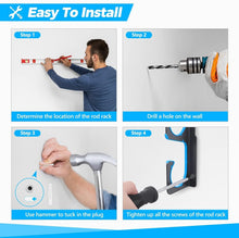 Load image into Gallery viewer, Innovative Wall or Ceiling Mounted Fishing Rod Rack - Holds 20 Rods Efficiently