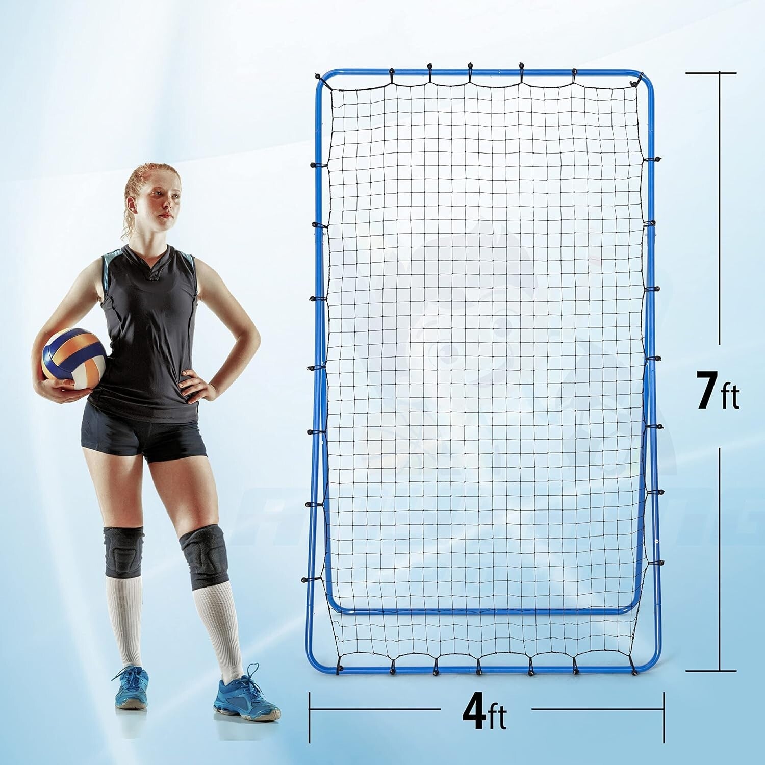 The Original Fully Adjustable 7x4 Volleyball Rebounder - Practice Your Skills