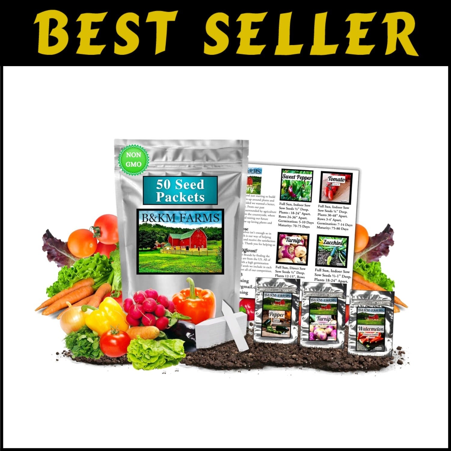 Ultimate Survival Seed Kit: 50 Heirloom Varieties for Sustainable Gardening