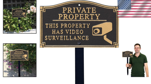 Durable Decorative Garden Boss Private Property Sign with Alumi-Shield Coating