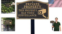 Load image into Gallery viewer, Durable Decorative Garden Boss Private Property Sign with Alumi-Shield Coating