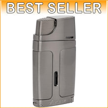 Load image into Gallery viewer, ELX Double Jet Flame Torch Lighter - Built-in Cigar Punch &amp; Adjustment Wheel