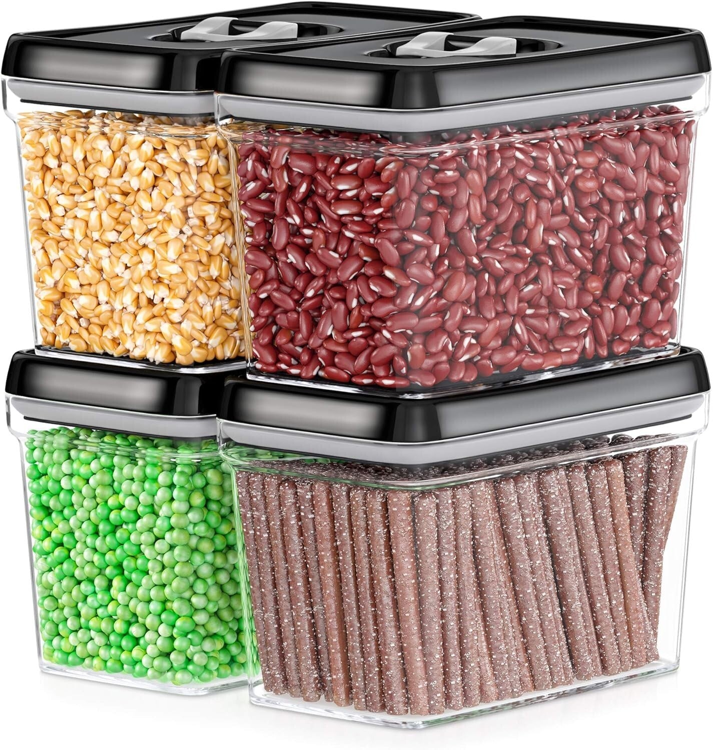 BPA-Free Food Storage Containers - Airtight Canisters for Flour, Sugar, and More