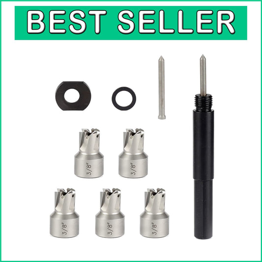 5-Pack 3/8 Inch Spot Weld Cutters for Efficient Metal Sheet Hole Drilling