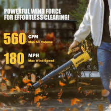 Load image into Gallery viewer, Efficient 180 MPH Cordless Leaf Blower - 2 x 4.0Ah Battery &amp; Charger Included