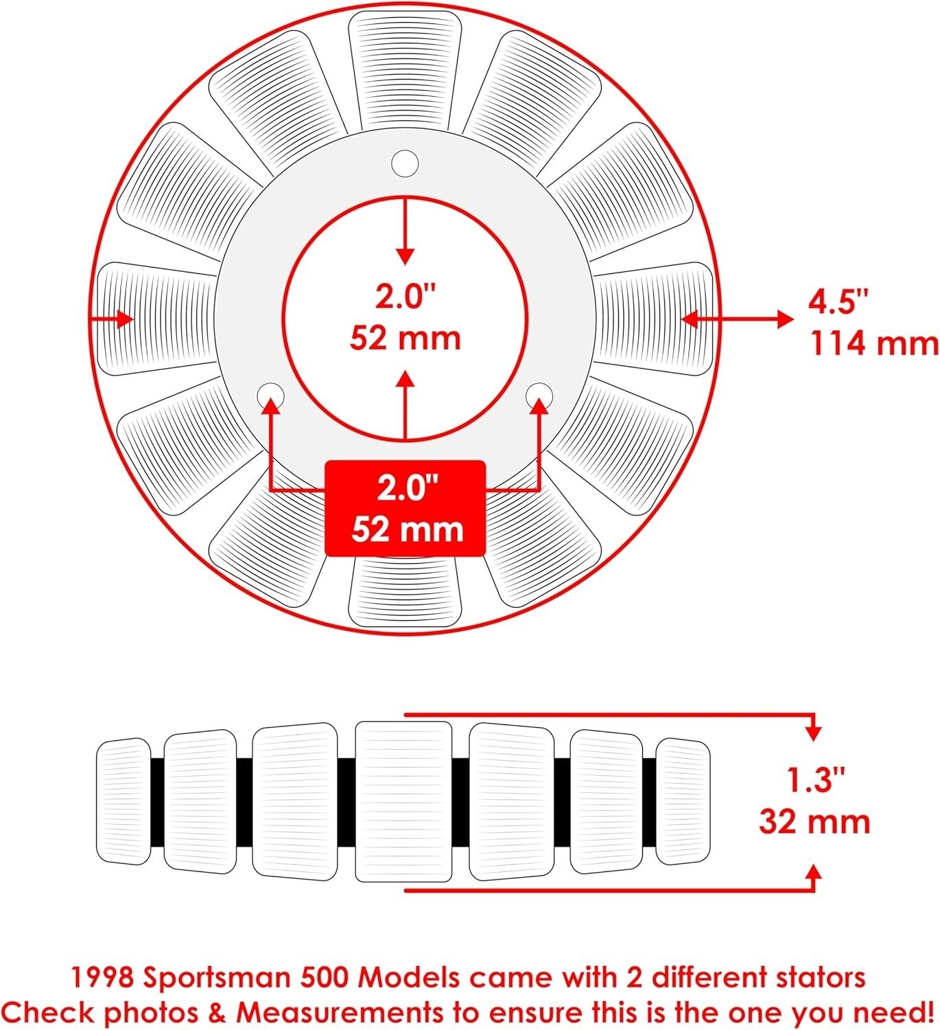Premium Stator for Polaris Sportsman 500 (1998-2001) - Lightweight & Reliable