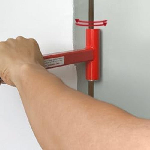 Powder-Coated Commercial Door Hinge Tool with Rubber Handle for Precision