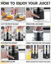 Load image into Gallery viewer, Easy Clean Citrus Juicer - Portable Rechargeable Juicer for Oranges &amp; Lemons