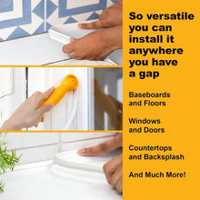 Load image into Gallery viewer, 10ft Premium White Caulk Strip Bundle - Mess-Free Application for Home Projects