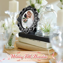 Load image into Gallery viewer, Ornate 15-Piece Black &amp; Silver Mini Picture Frames for Home &amp; Wedding Decor