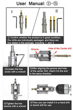 Load image into Gallery viewer, Robust Tungsten Carbide Tipped Hole Saw Drill Bit Set with Pilot Bits Included