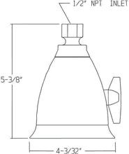 Load image into Gallery viewer, Adjustable 2.5 GPM Hotel Shower Head - Anystream Massage Technology in Chrome