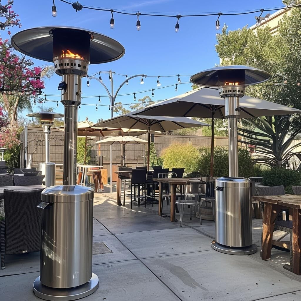 Universal Fit Aluminum Patio Heater Reflector Shield - Easy Installation, 33"