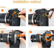 Load image into Gallery viewer, Premium Leather Double Camera Strap with Soft Padding for Ultimate Comfort