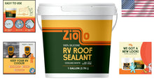 Load image into Gallery viewer, Premium 100% Silicone RV Roof Sealant - Easy Waterproof Repair in White 1 Gallon
