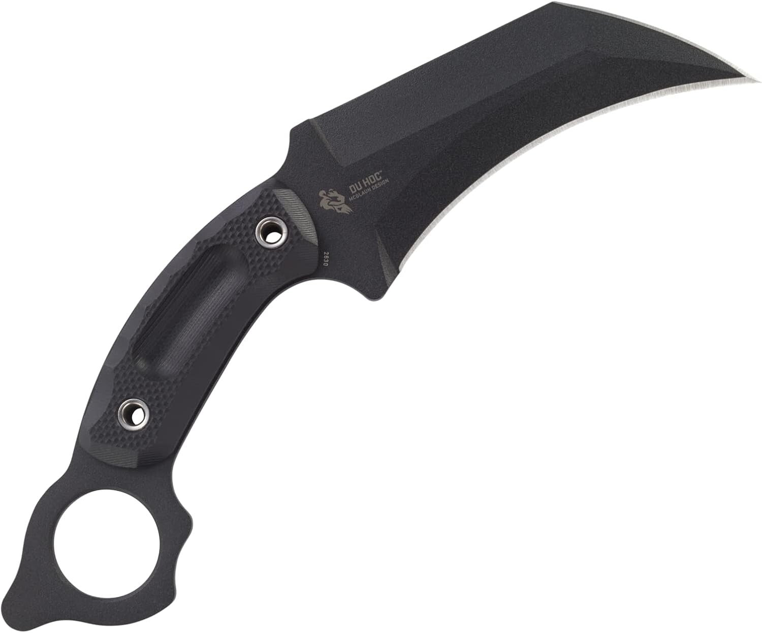 Durable Du Hoc Karambit Knife - 5.1'' Plain Edge SK5 Blade & Customizable Sheath
