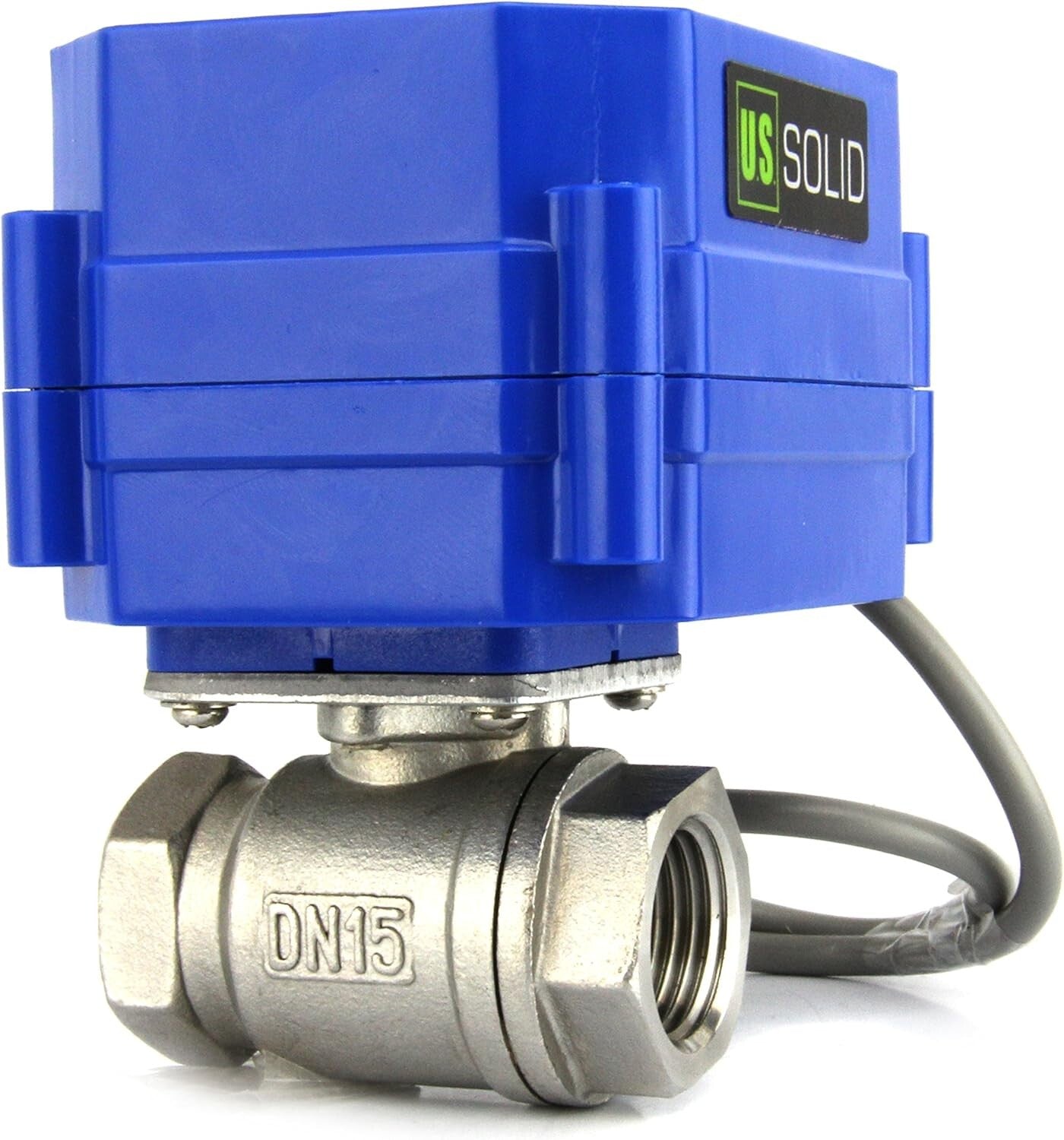 Energy-Efficient 1/2" Motorized Ball Valve - 9-24V DC, Ideal for Automation