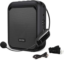 Load image into Gallery viewer, 10W Mini Voice Amplifier - Portable Bluetooth Speaker with UHF Wireless Mic