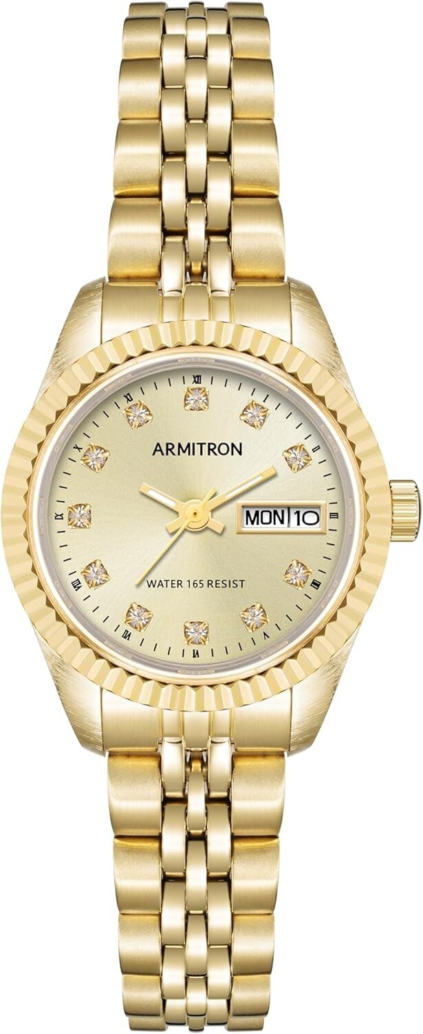 Water Resistant Women's Watch with Crystal Accents and Japanese Quartz Movement