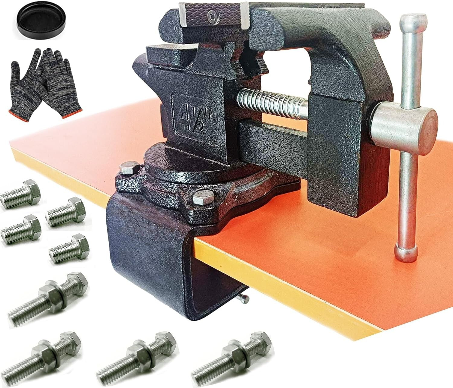 Enhanced 2-in-1 Work Bench Vise – Multi-Purpose Clamp with 270° Rotation