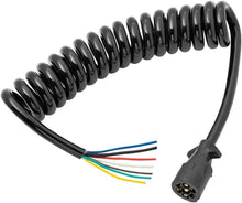 Load image into Gallery viewer, Coiled 7-Way Trailer Wire End Connector Harness - Durable &amp; Weather-Resistant