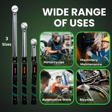 Load image into Gallery viewer, Precision Digital Torque Wrench, 3/8 Drive, 25-250 in-lb for Accurate Tightening