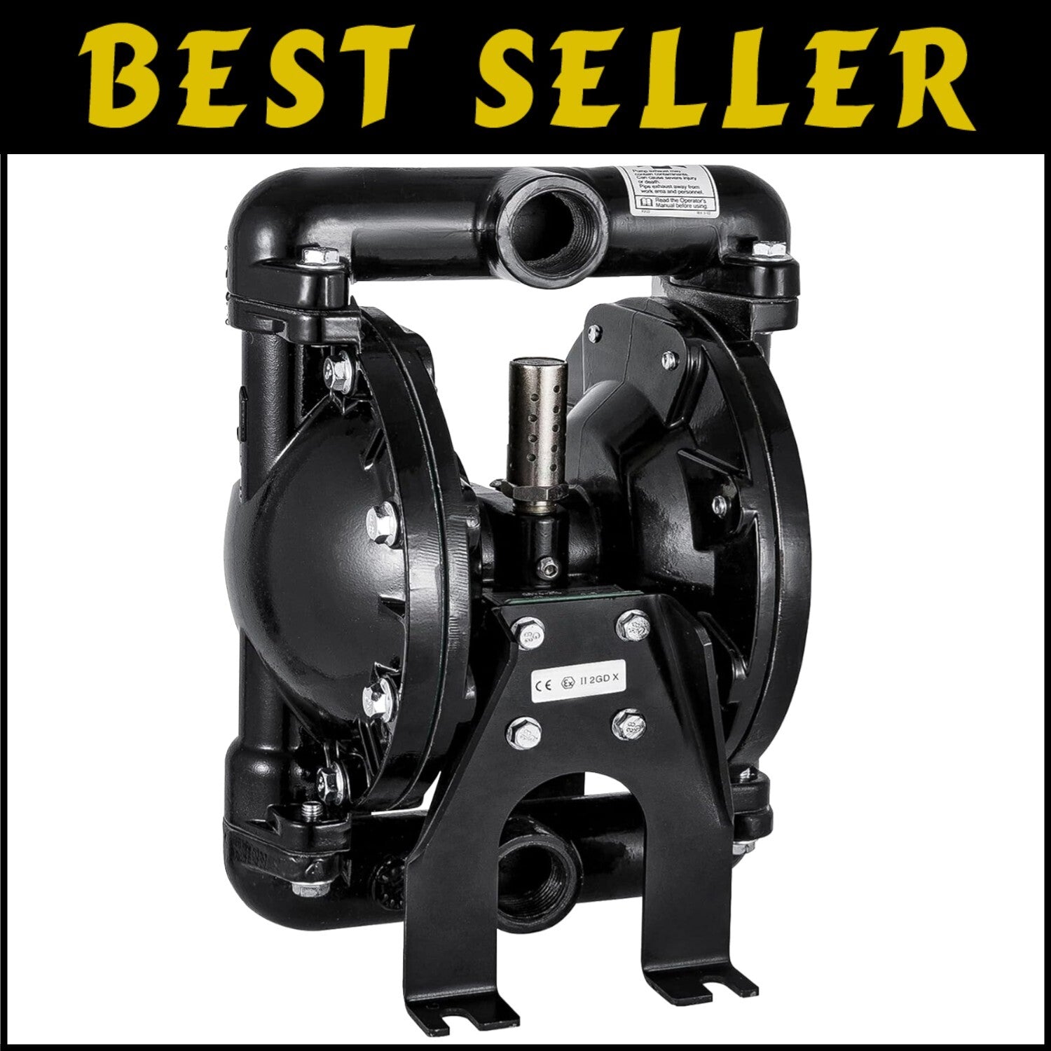 Corrosion-Proof Air Diaphragm Pump with Nitrile Design – 35 GPM Flow Rate