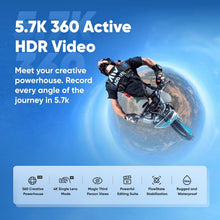 Load image into Gallery viewer, Ultimate X3 5.7K 360 Action Camera Bundle - Mounts &amp; Selfie Stick Included
