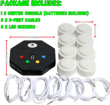 Load image into Gallery viewer, Multicolor LED Trivia Buzzers Set - Perfect for Game Shows and Classroom Quizzes