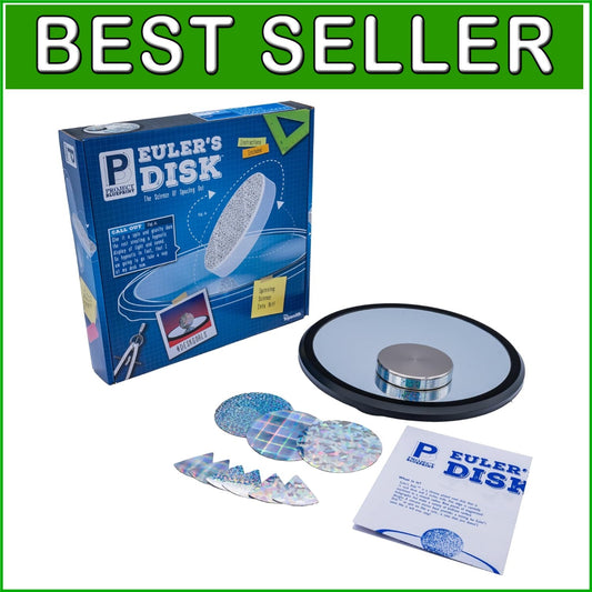 Engaging Euler's Disk - Interactive STEM Toy with Holographic Effects for 8+