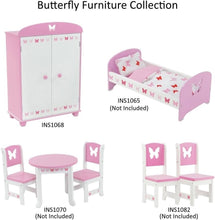 Load image into Gallery viewer, Kid-Safe 18 Inch Doll Armoire with Ample Storage for Accessories &amp; Clothes