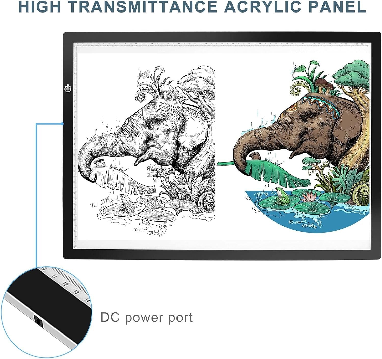 Dimmable Touch-Control A2 LED Light Pad - Perfect for Calligraphy & Animation