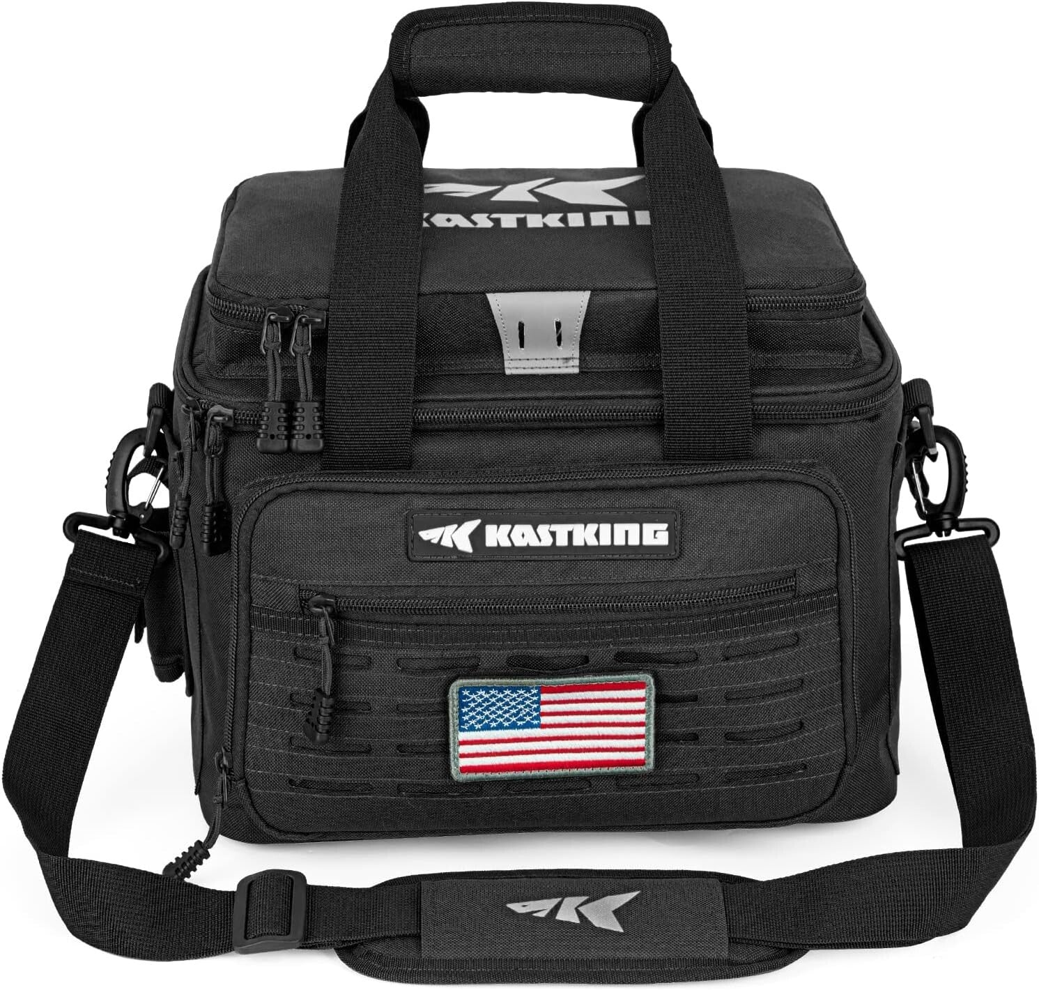 Durable Fishing Tackle Storage Bag - 3600 Size Capacity, Molle Straps Included