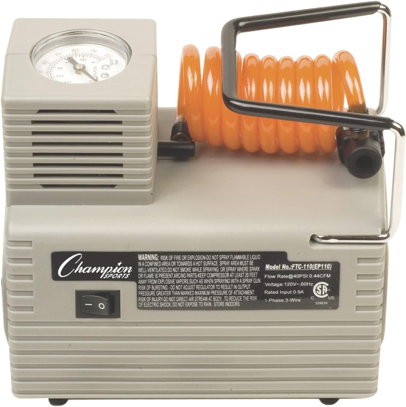 Economy 20 PSI Electric Inflating Pump for Balls - Ideal For Fitness Enthusiasts