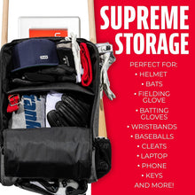Load image into Gallery viewer, Versatile Youth &amp; Adult Baseball + Softball Backpacks - Multiple Colors &amp; Styles