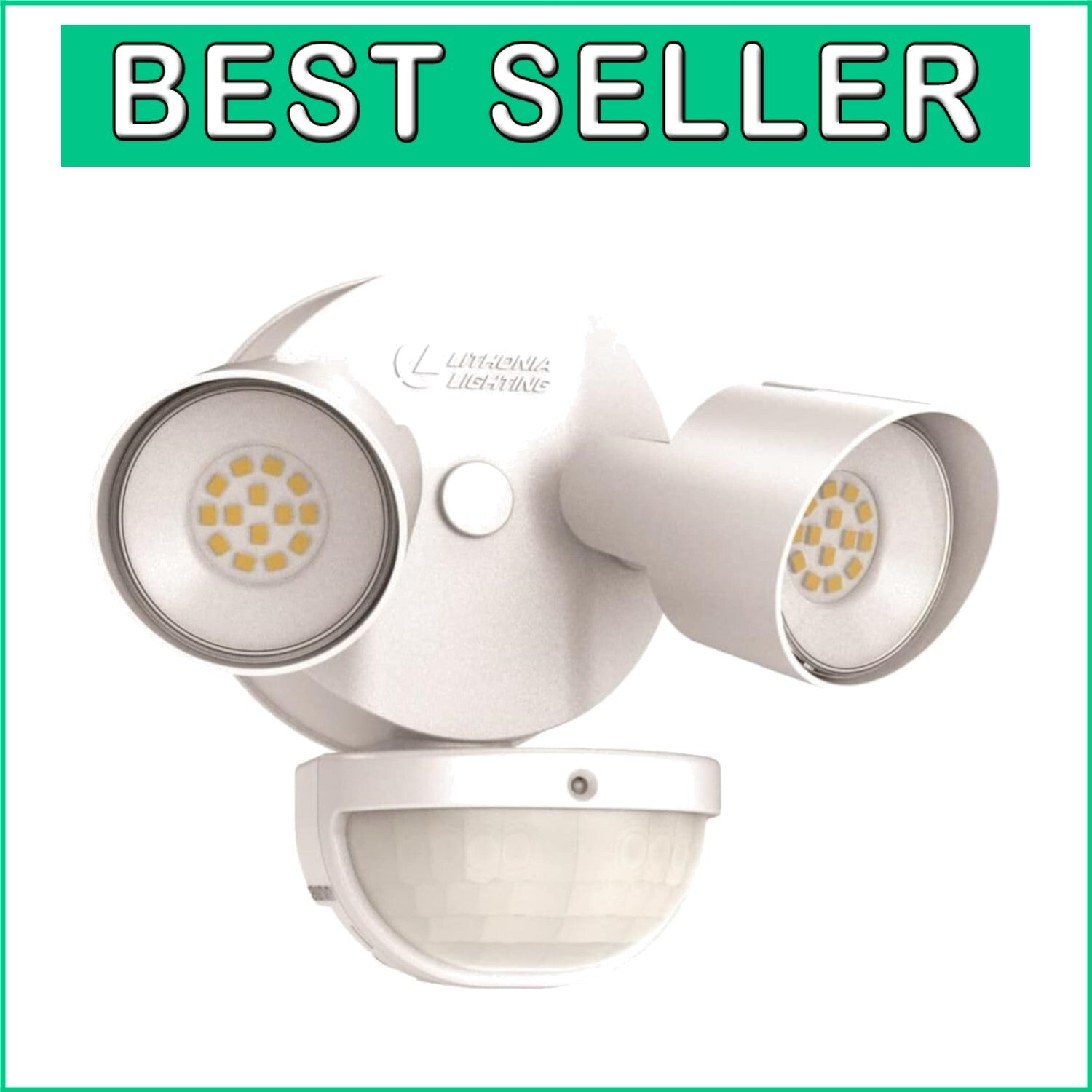 Energy-Efficient 2-Light LED Motion Sensor Flood Lights for Outdoor Security