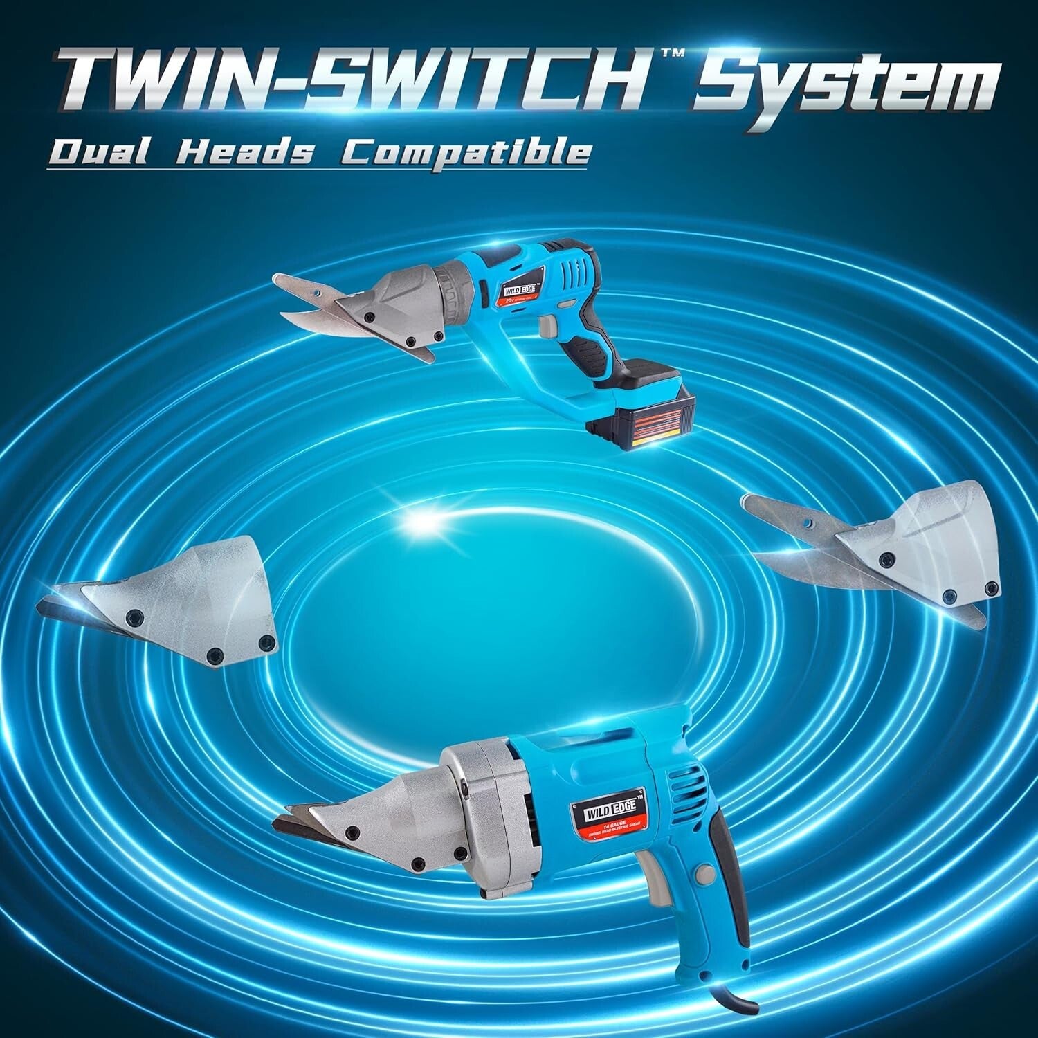Professional 14 Gauge Metal Cutter - Ergonomic Design, 2700 SPM Variable Speed