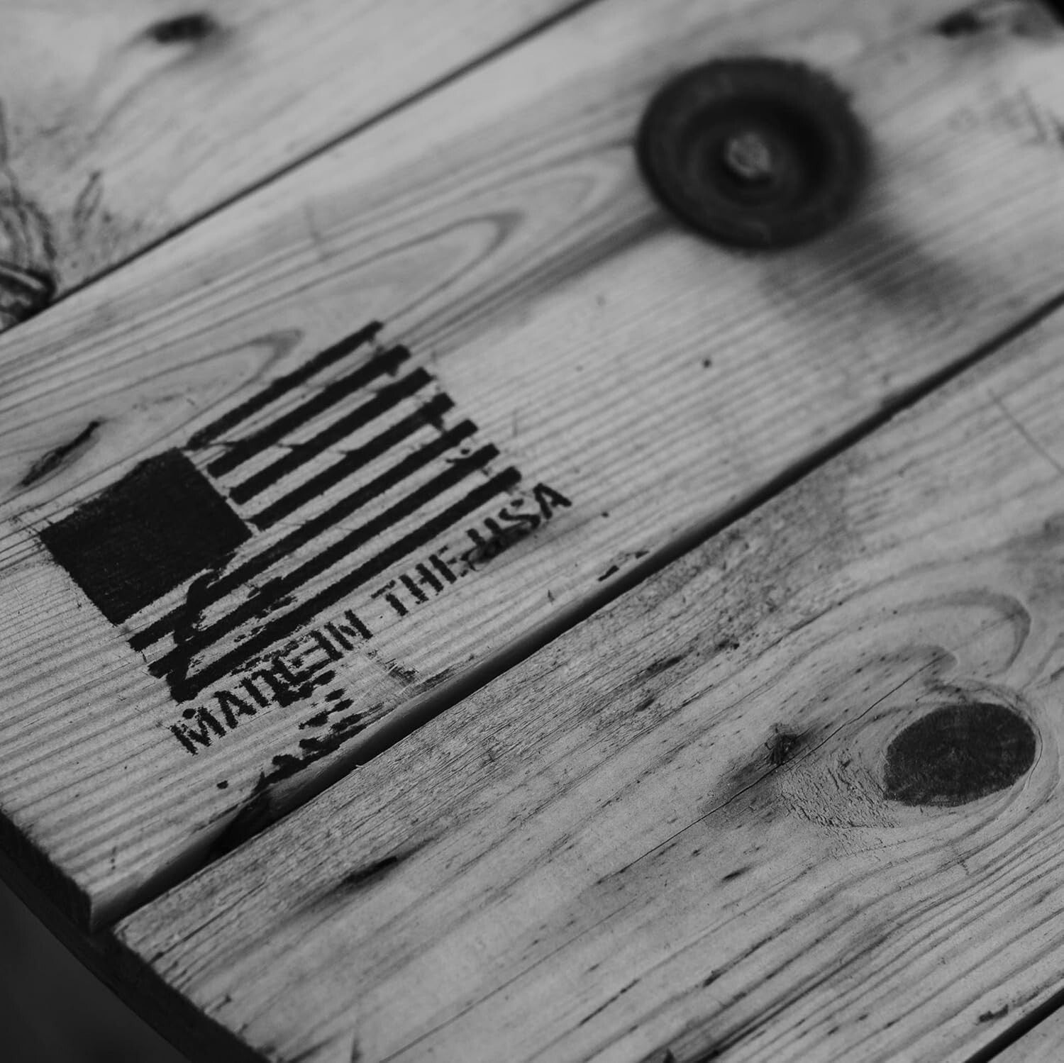 Rustic American Flag Coin Display - Holds 25 Military Coins, 15.25" H x 23.5" W