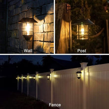 Load image into Gallery viewer, Stylish Waterproof Hanging Solar Lanterns for Garden and Outdoor Use - 2 Pack