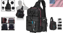 Load image into Gallery viewer, Ergonomic Fishing Tackle Bag with Reflective Design - Perfect for Adventures