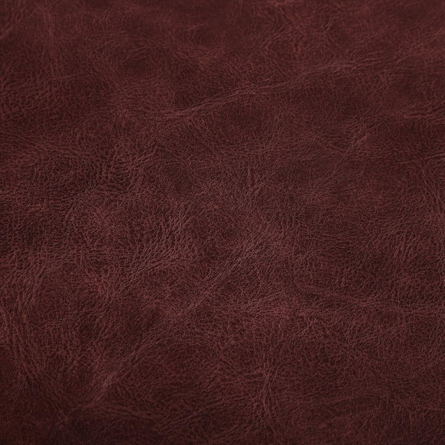 Durable Dark Brown Faux Leather Fabric - 1.2mm, Perfect for Upholstery & Crafts