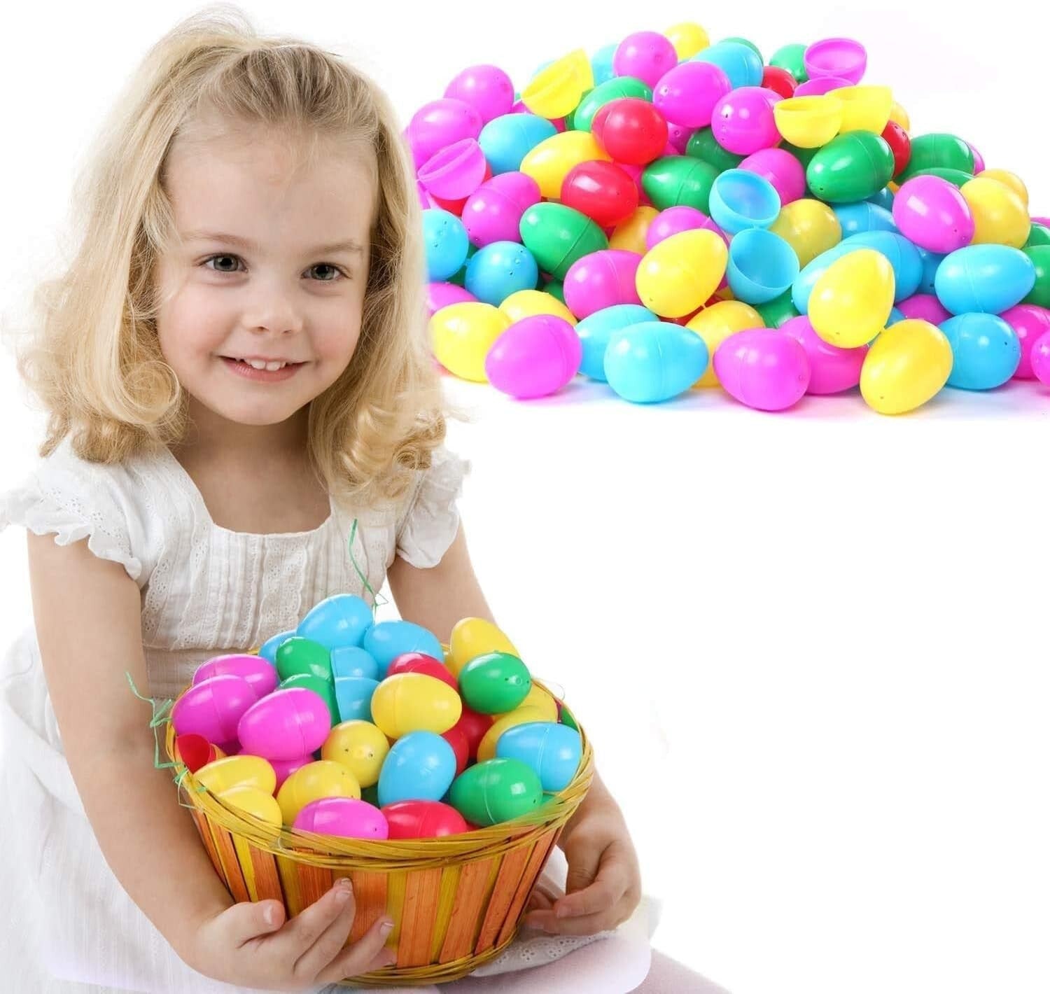 Party-Ready 2000 Pcs Plastic Easter Eggs - Ideal for Hunts and Basket Stuffers