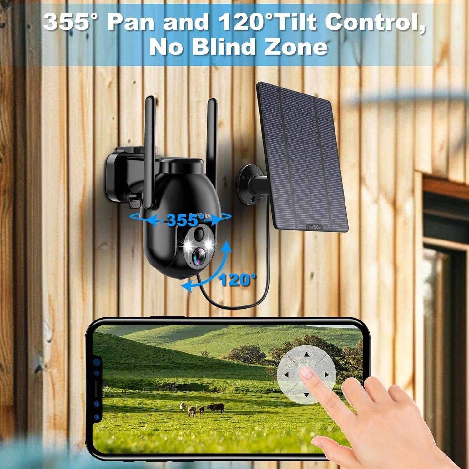 Advanced Solar Security Camera with AI Motion Detection & Cloud Storage Included