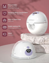 Load image into Gallery viewer, M5 Double-Sealed Wearable Pump - Effortless Breastfeeding with 2 Pumps in Lilac