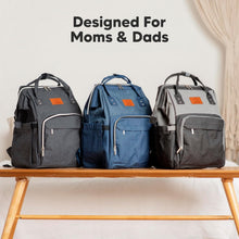 Load image into Gallery viewer, Durable Water-Resistant Diaper Backpack - Spacious and Hands-Free for Parents