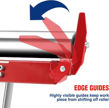 Load image into Gallery viewer, Portable Height Adjustable Roller Stand: 250 LB Load Capacity for Woodworking