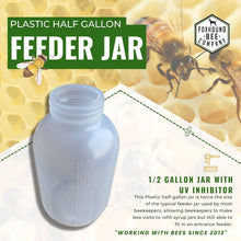 Load image into Gallery viewer, Heavy-Duty Half-Gallon Beekeeper Feeder Jar – Ideal for Backyard Beekeeping