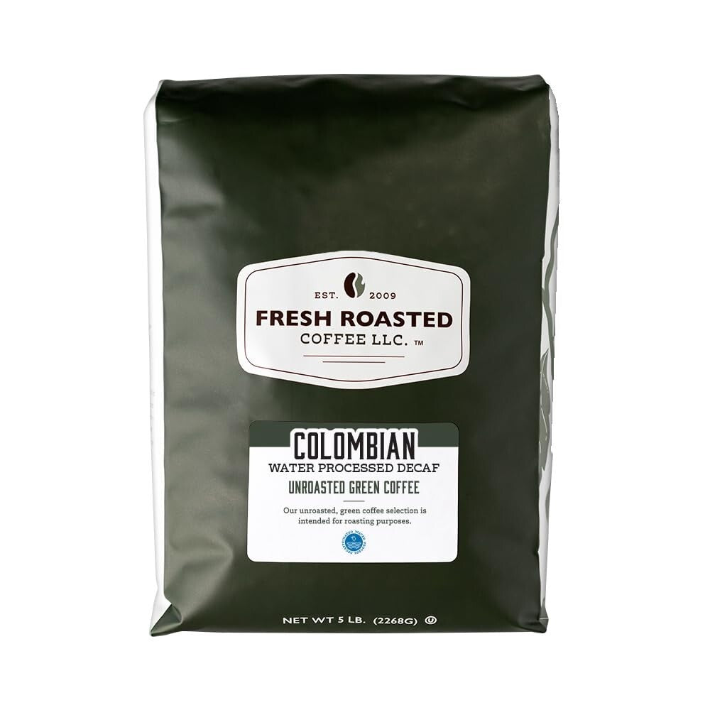 Versatile Unroasted Colombian Decaf Coffee Beans - Roast to Perfection, 80 Oz